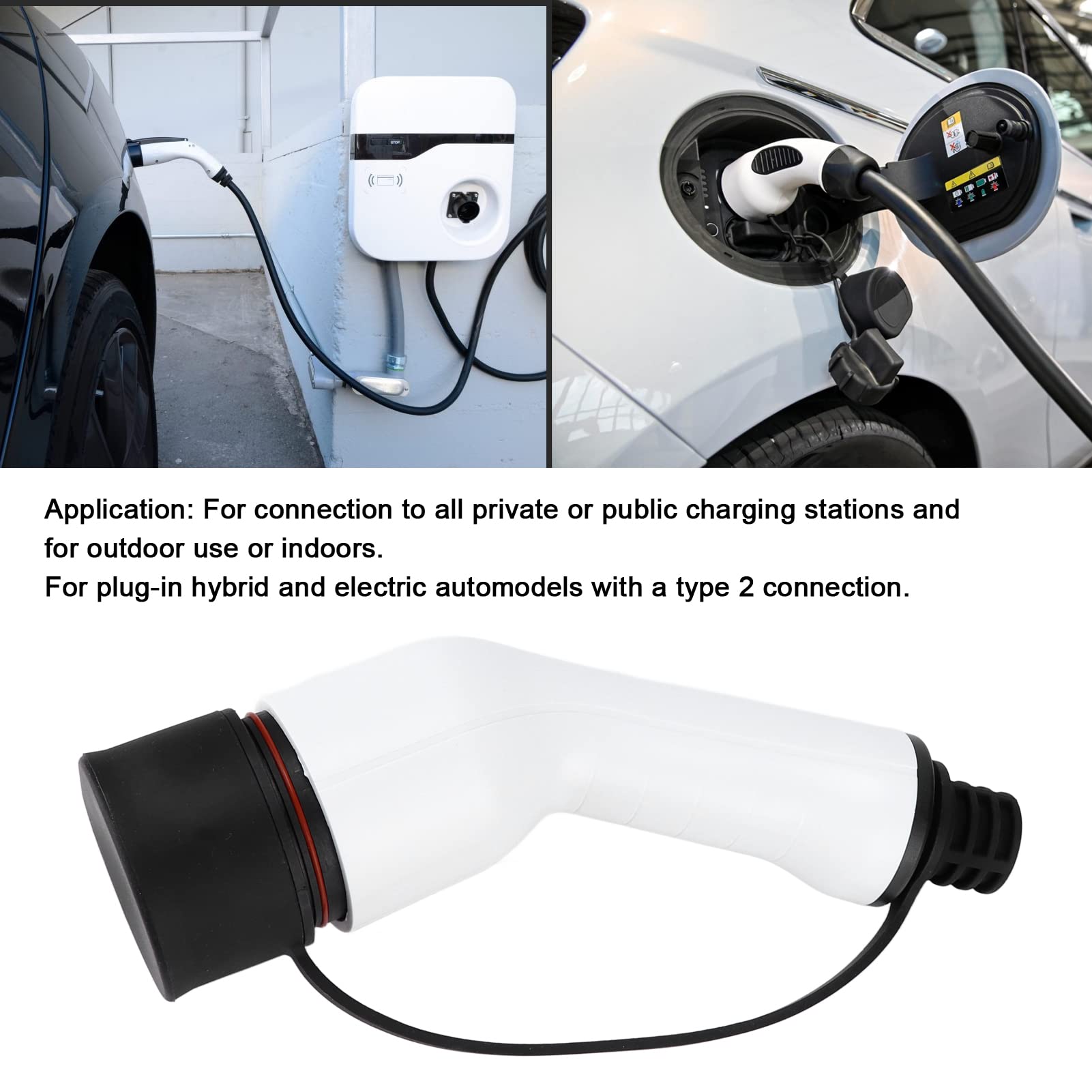 Cargador de Vehículos de Nueva Energía Enchufe Hembra 32a IP44 Protección para Tipo 2 PHEV EV EU 480V Enchufe de Carga de Coche Accesorios de Coche Eléctrico