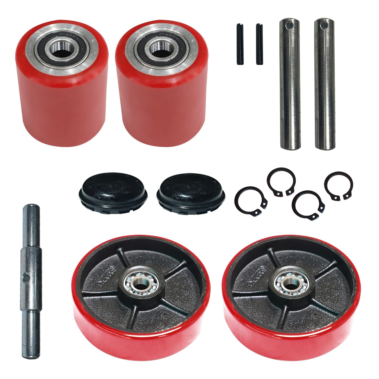 Tory Carrier Pallet Jack/Truck Load Wheel PU Wheels Roller (2 Pairs)
