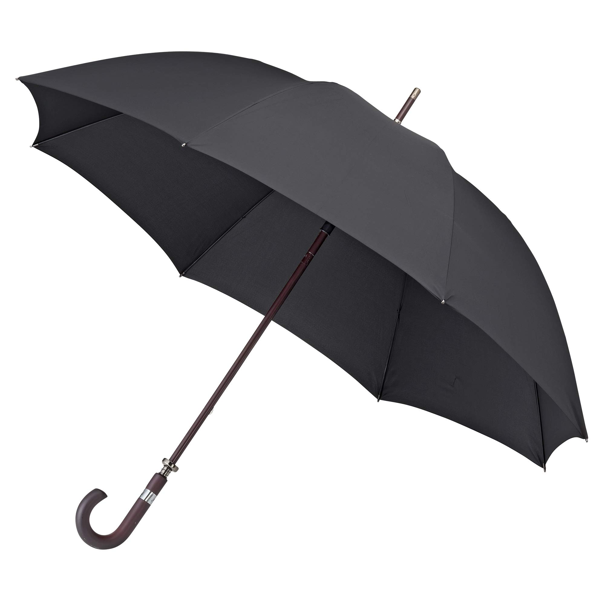 Impliva Falcone Stick umbrella, 130 cm, Black (Schwarz)