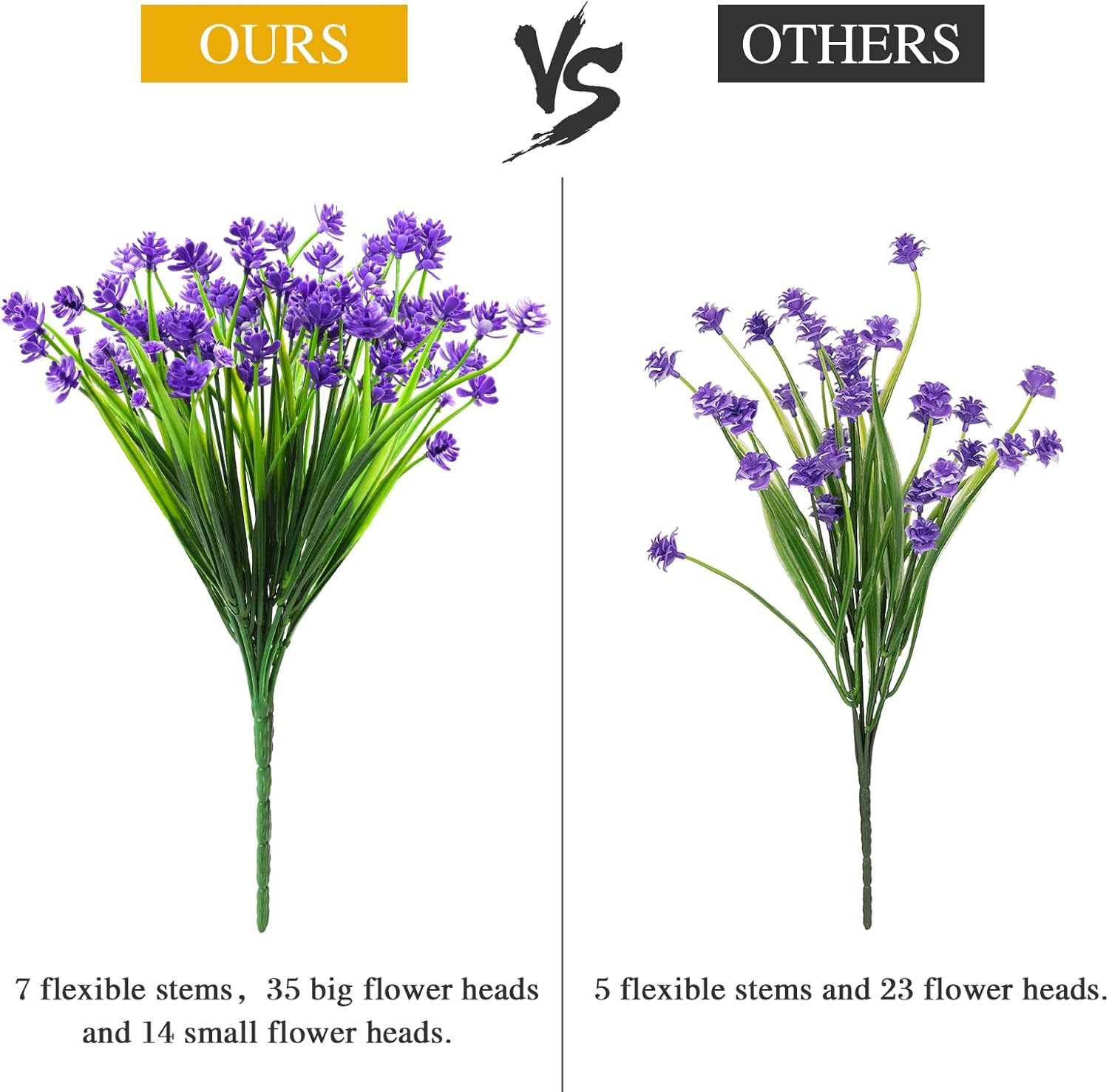 AmyHomie 20 Bundles Artificial Flowers for Outdoor Outside Spring Summer Decoration UV Resistant Faux Flowers No Fade Fake Plastic Plants Garden Porch Window Box Decorating - Image 3