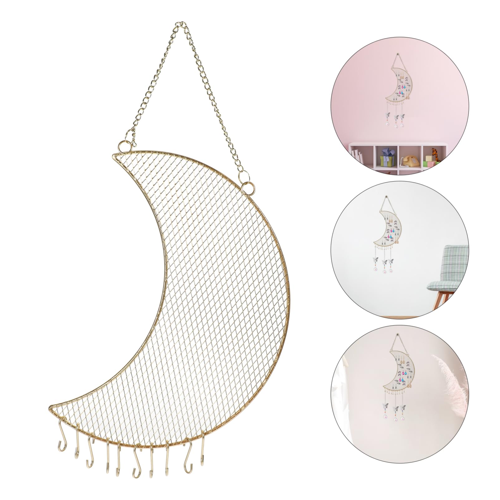 FOMIYES 2 Pezzi Organizzatore per e Espositore per Collane Design Salvaspazio per Camera e Negozio Facile Appendere Accessori