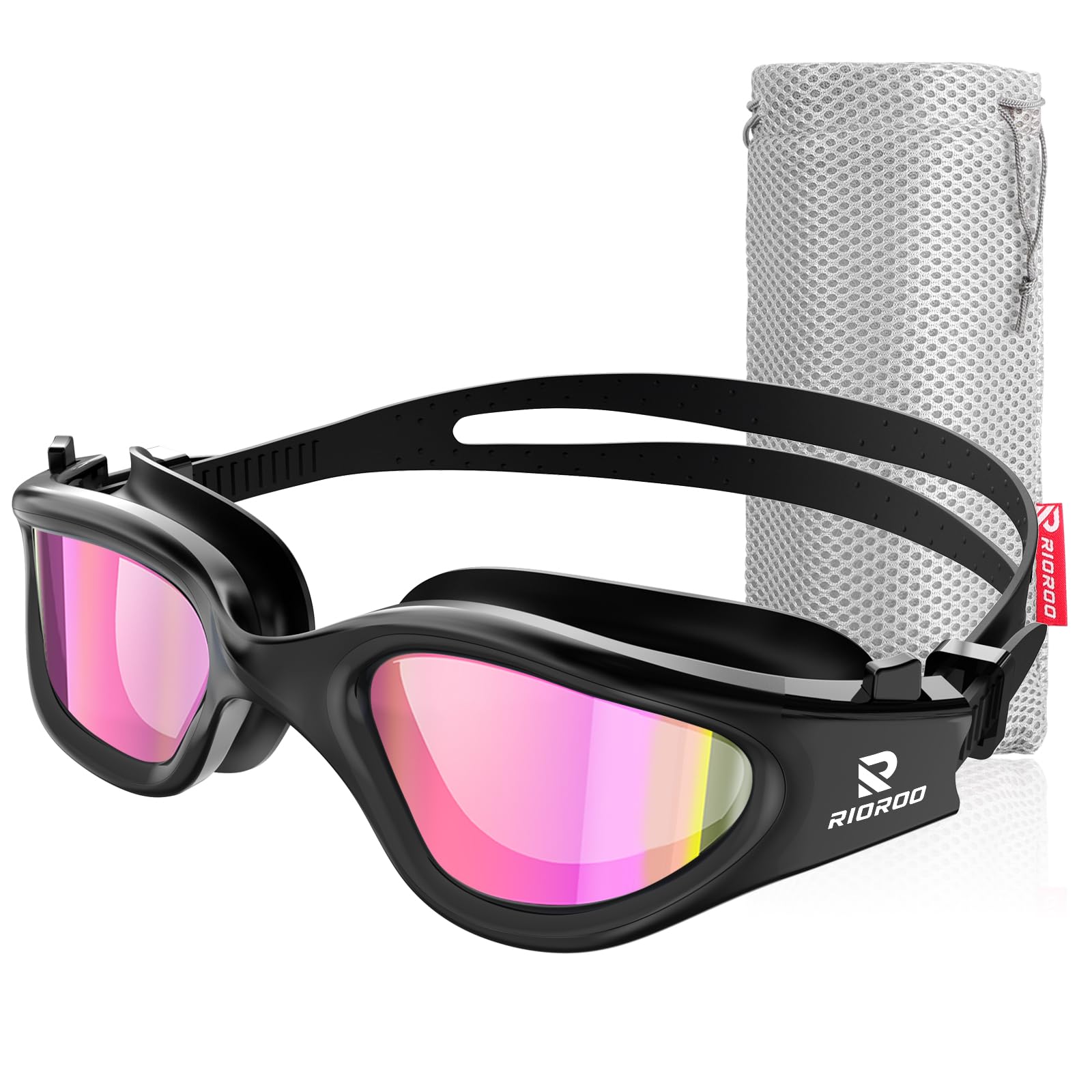 RIOROO Swimming Goggles Are Leak Free, Transparent Wide-Angle, Uv Resistant, And Fog Resistant, Making Them Comfortable And Suitable For Adults, Men, Women, Or Teenagers