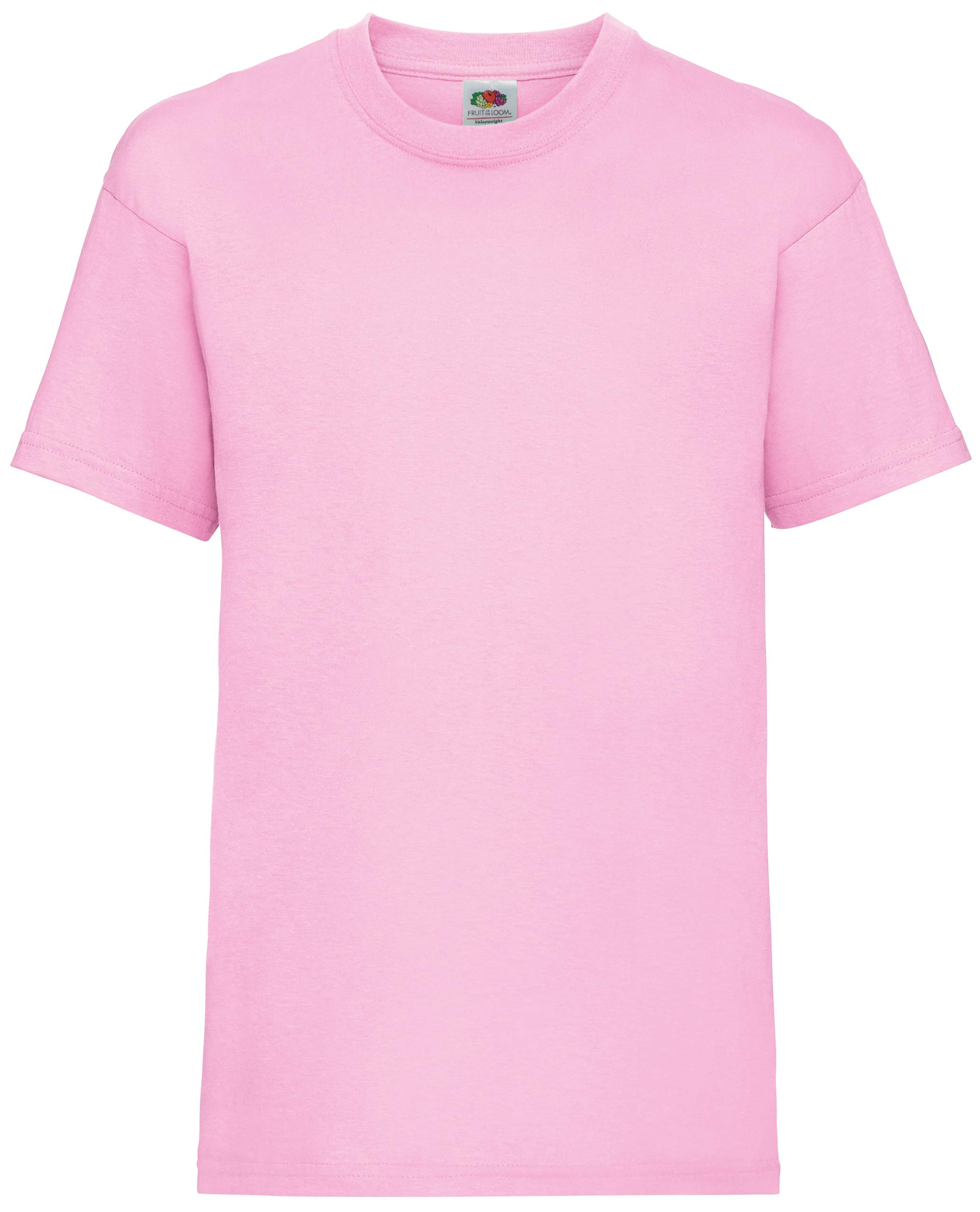 Fruit of the Loom boys' t-shirt., Boys', 61-033-0, Pink, 128 cm