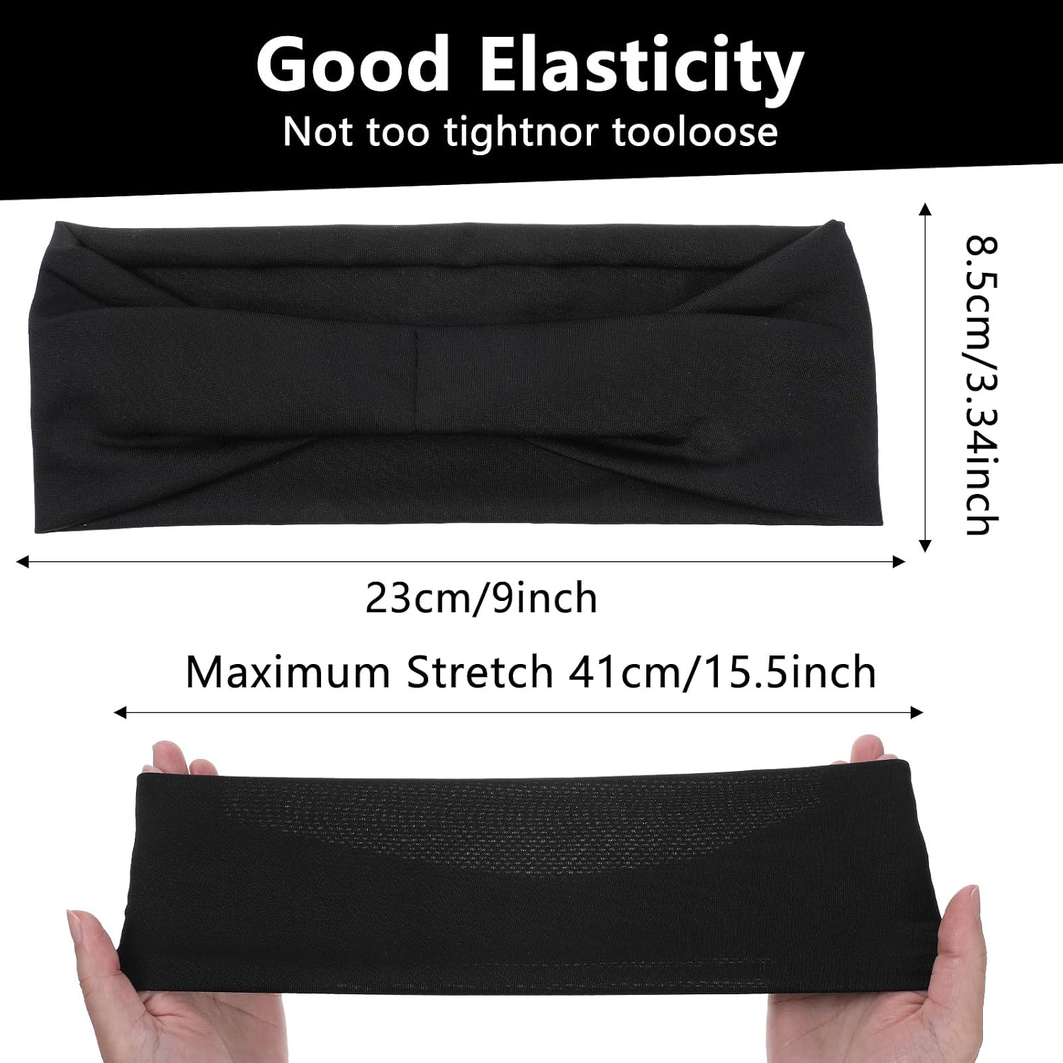 Molain 4 Pcs Running Headbands for Men, Sport Headbands Stretchy Quick-Dry Sweatband Mens Stretchy Headband for Football Cycling Basketball Yoga Fitness Workout Unisex