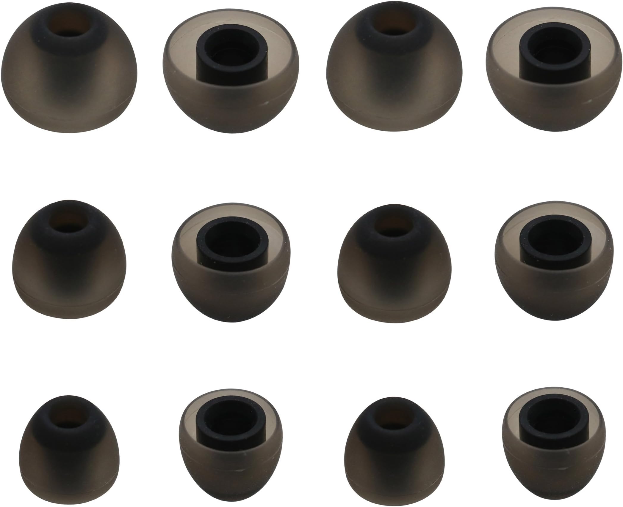 Ear Tips for Jaybird Bluebud X3 X2 X Earphone, Diana Fay Ear Gels Eartips Earphone Cover Earbud Cushions for Jaybird X3 X2 X Bluebud Headphone, 6 Pairs Set SML 3 Size, X3, Gray