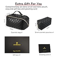 Amazon.com: Checkered Travel Makeup Bags Cosmetic Organizer