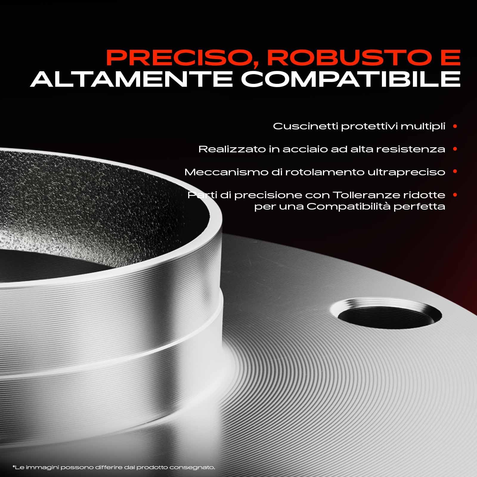Frankberg 1 cuscinetto ruota per asse posteriore con sensore ABS integrato, compatibile con Focus III berlina 2010-2023 Focus III Turnier Kombi 2010-2023 Replace# BV612C299AAC