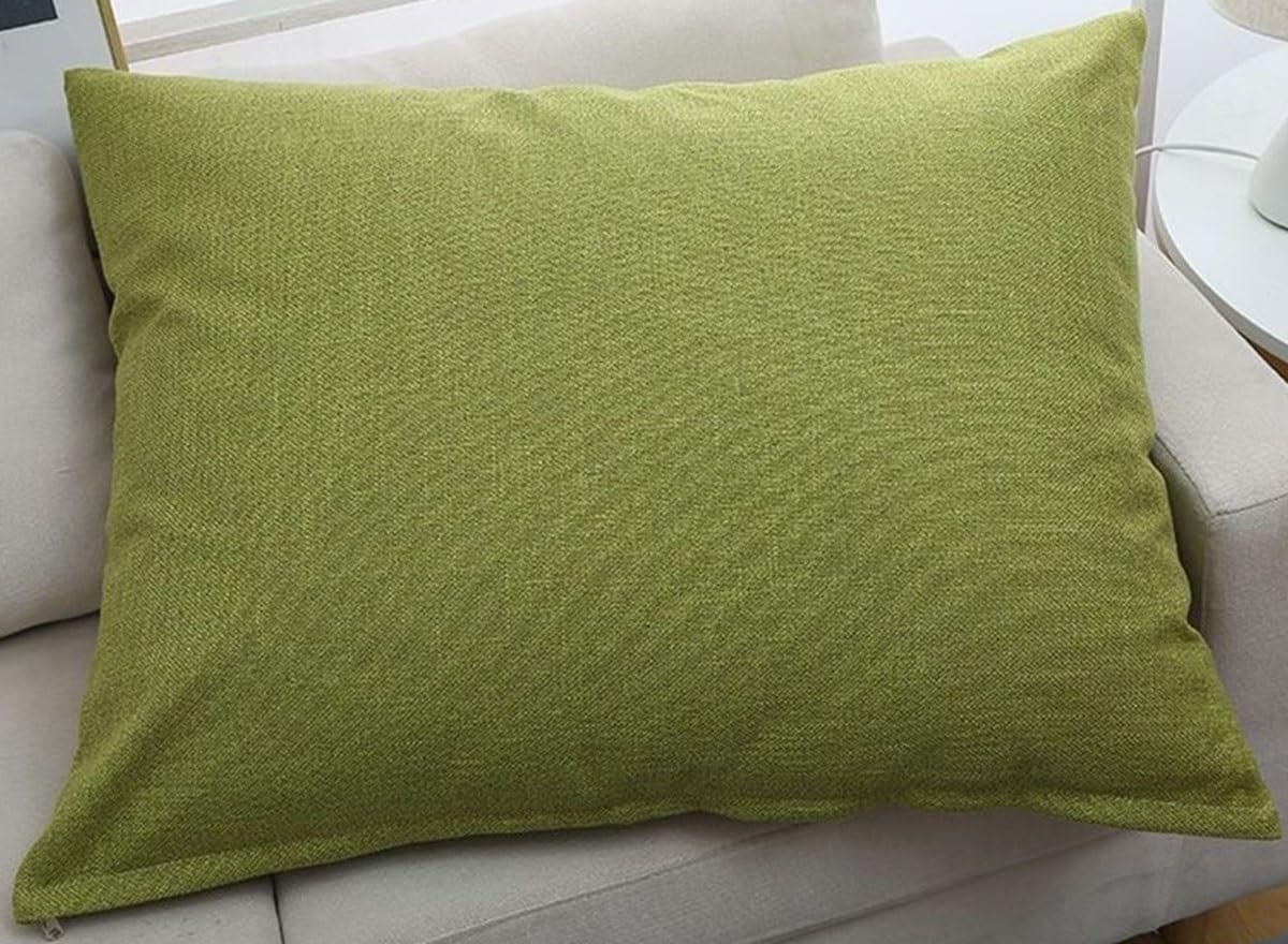 Linen Throw Pillow Covers Rectangle Soft Modern Pillowcases Standard