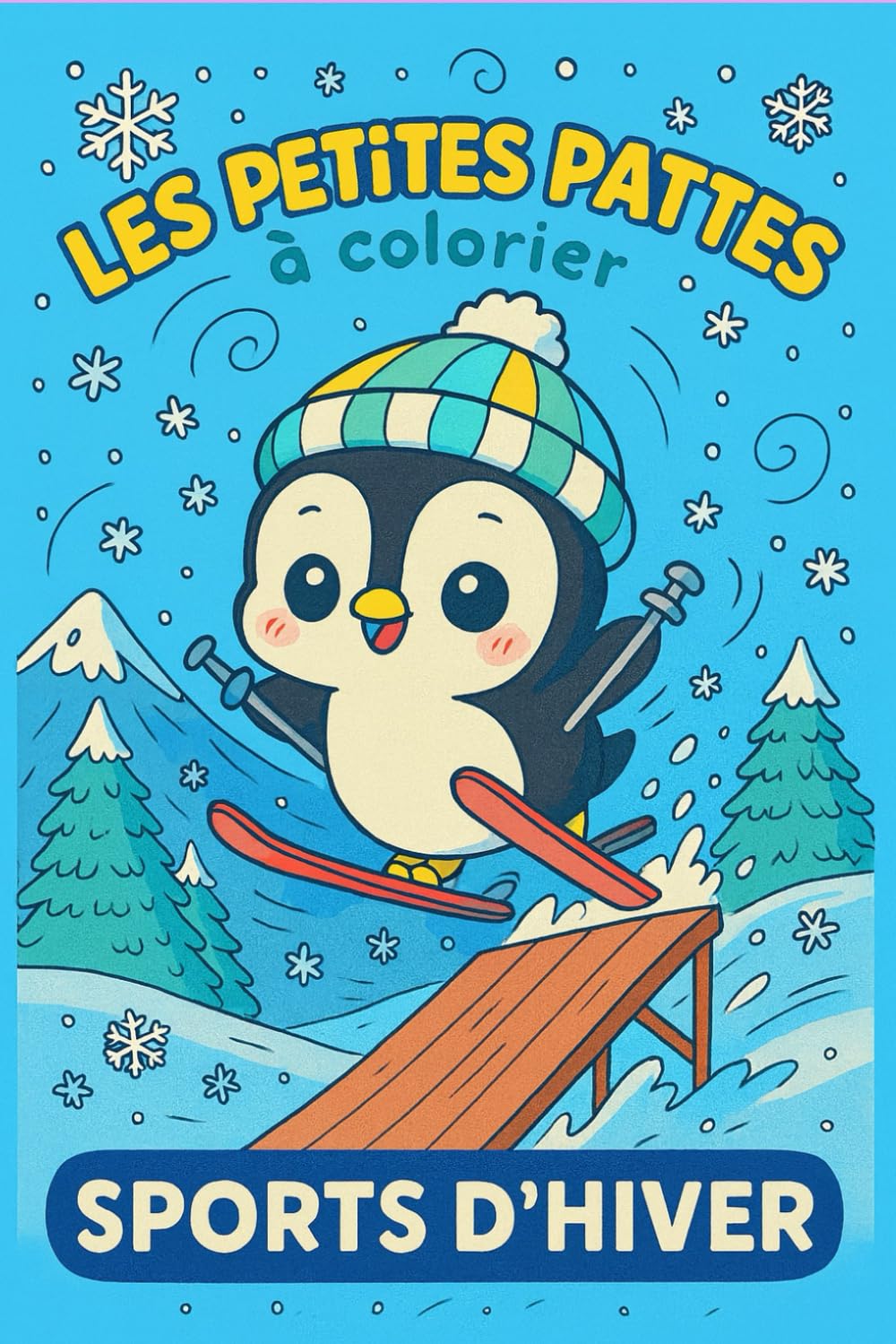 Les petites pattes à colorier: Sports d’hiver