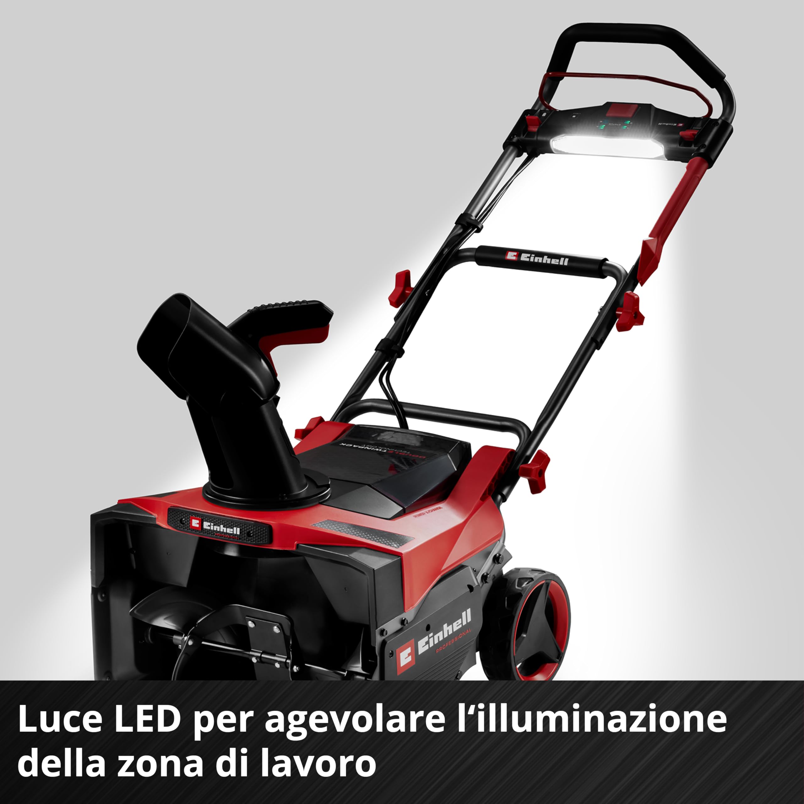 Einhell Professional spazzaneve GP-ST 36/53 Li E BL-Solo Power X-Change (36 V, Brushless, ampiezza di esercizio 53 cm, altezza max. neve 33 cm, spatola di pulizia inclusa, senza batteria)