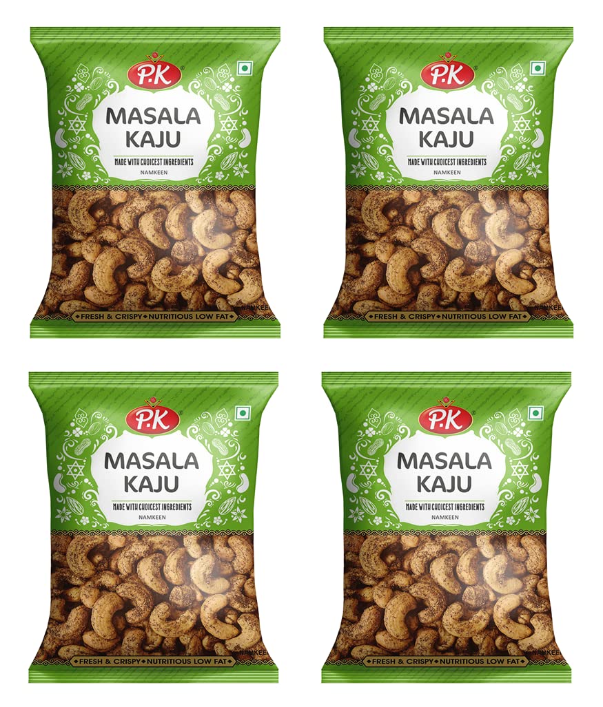 P.K Masala Kaju / Cashew Nuts Namkeen | Dalmoth/Snacks | Roasted Dry Fruits And Crunchy Cashew (100 Gm, Pack Of 4) (B09XK8VJWK) Amazon Price History, Amazon Price Tracker