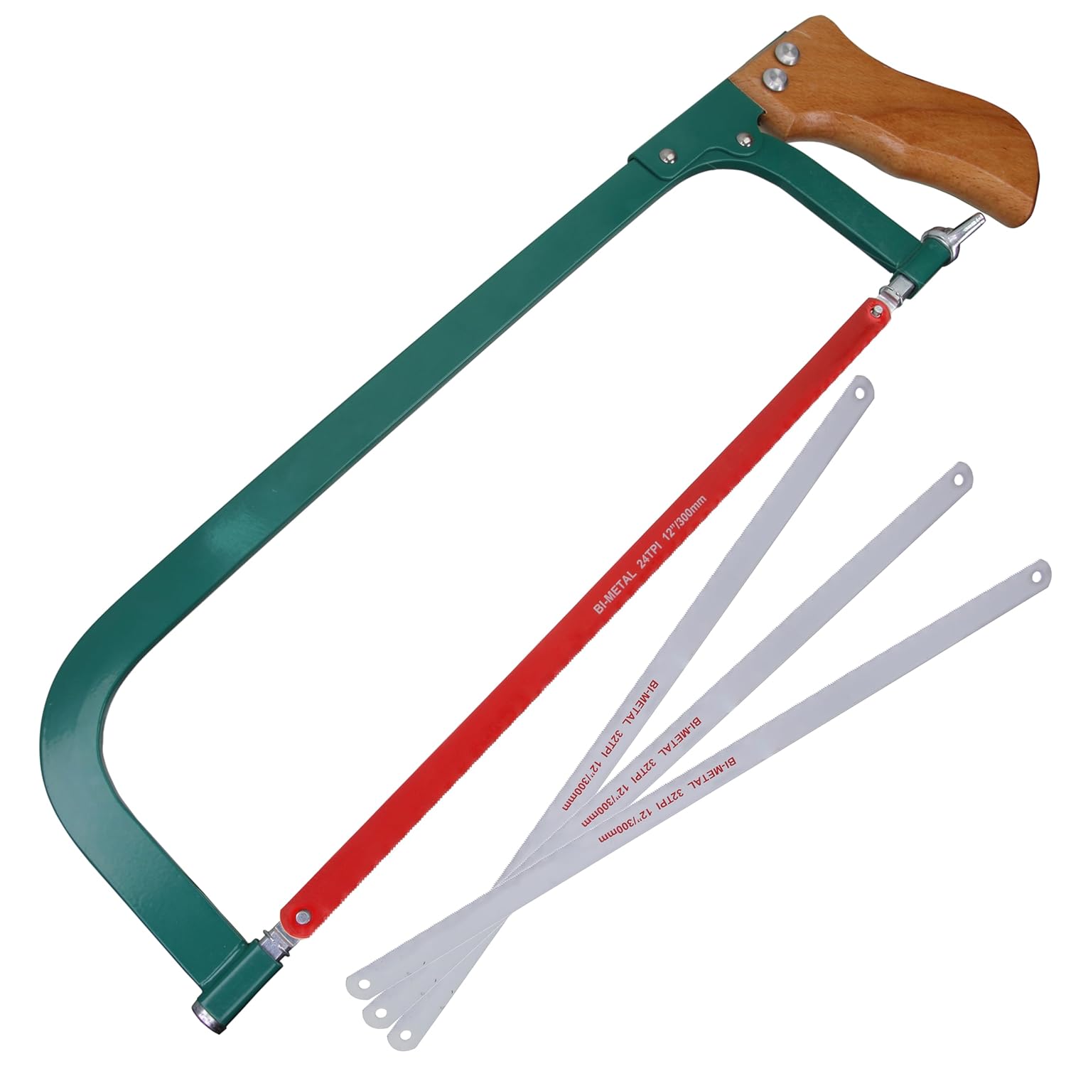 WOWSUPM 12 inch Heavy Duty Hacksaw Frame Set Tools HighTension Hacksaw