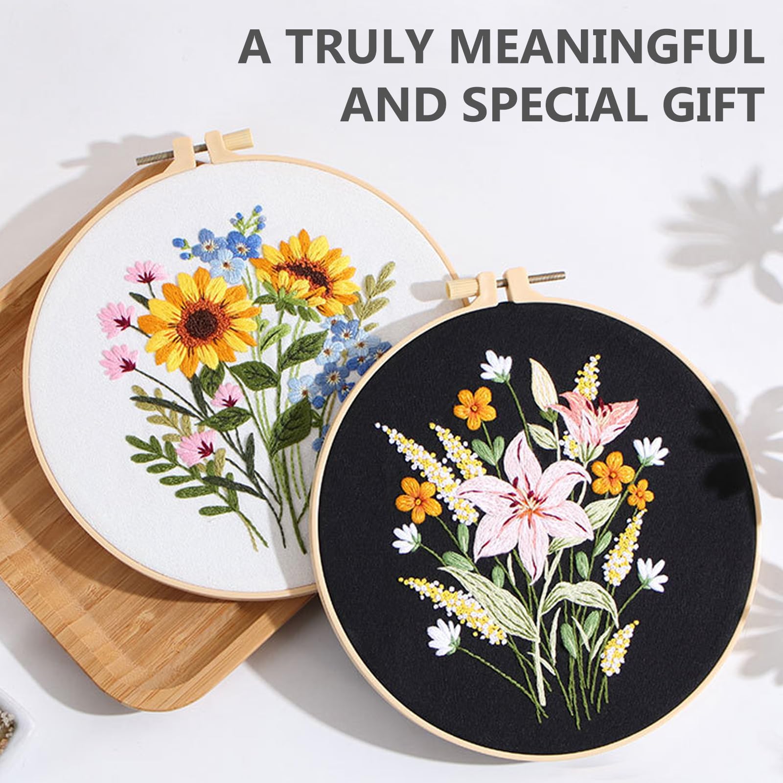 CXINLky Sticken Set Erwachsene, 5D Blumenmuster Stickset