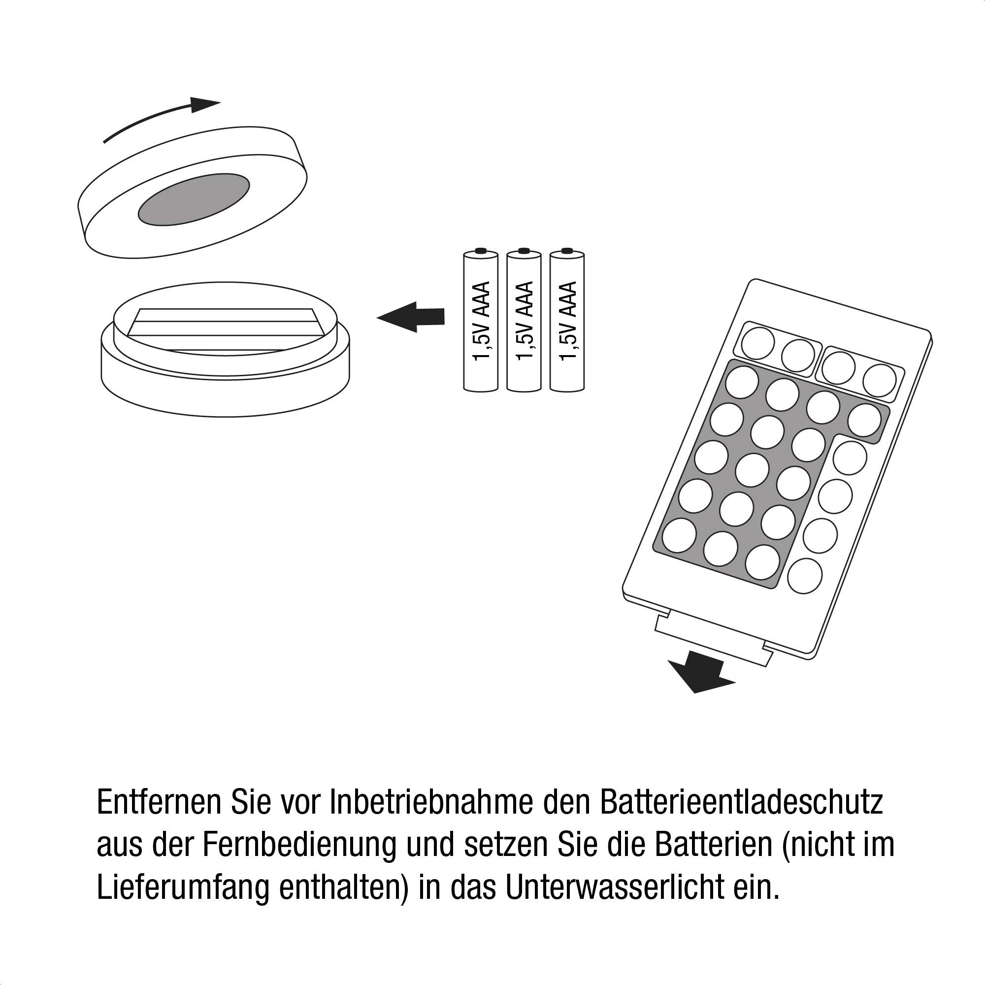 hellum 12x Unterwasser Licht, Fernbedienung & 16 Farben, Batterie (3xAAA) | Unterwasser Licht Farbwechsel mit 16 Farben 7x2,9cm, Pool Licht batteriebetrieben, Poolbeleuchtung, Teichbeleuchtung 522945