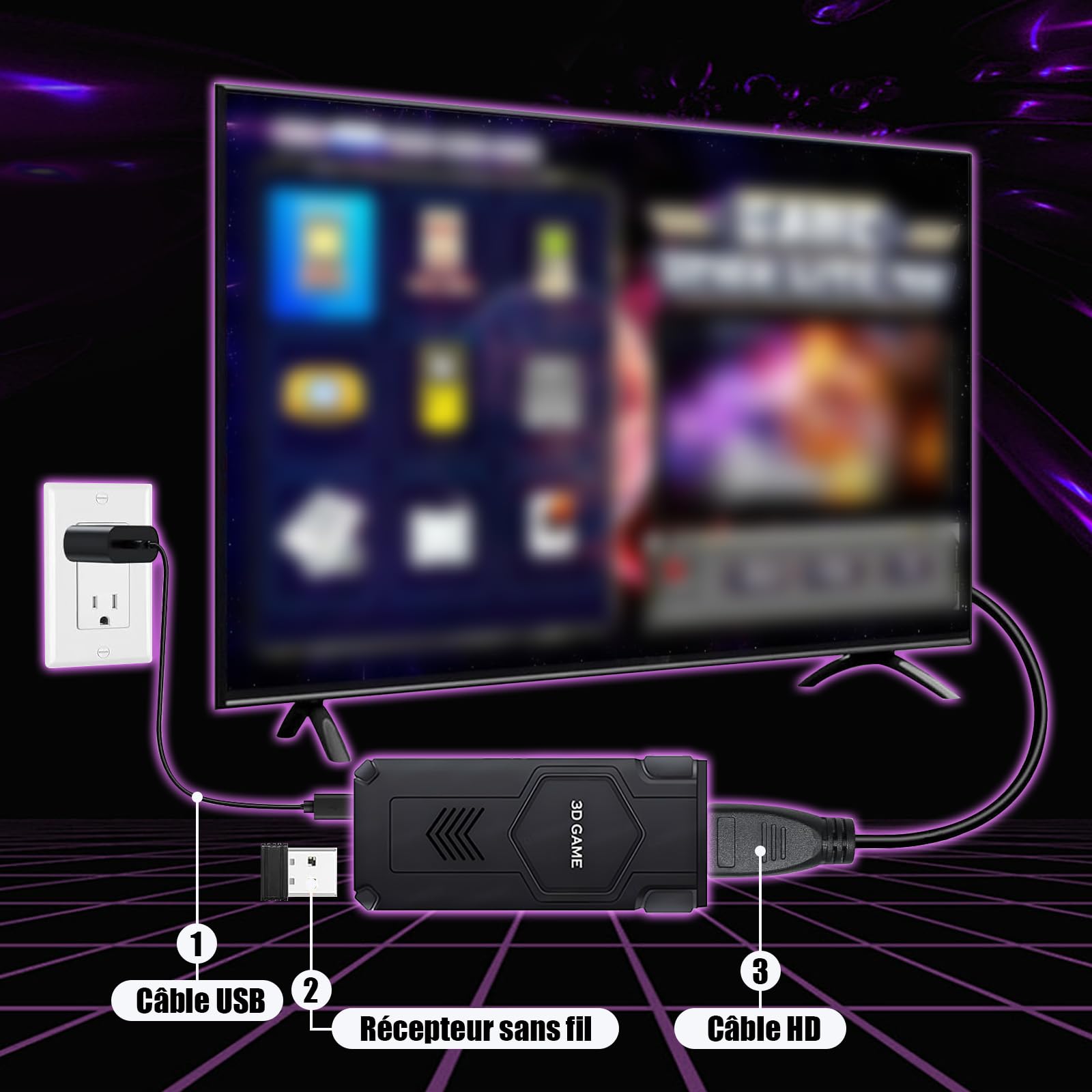 Y5 - Consola de videojuegos retro 4K, consola retrogaming de vídeo, compatible con 45+ emuladores, 2 mandos inalámbricos de 2,4 GHz, Gamepad Stick portátil Plug and Play para TV (128 GB)
