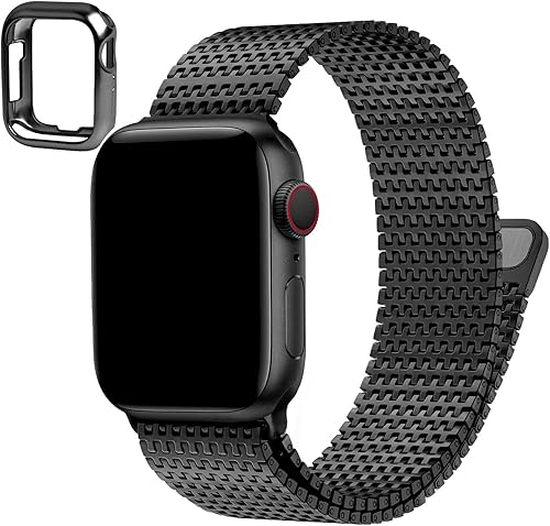 Miniatura 1 de Wristitani Compatible con Apple Watch Band Series 8 SE 7 6 5 4 3 2 1, correa de cierre magnético de acero inoxidable de repuesto para iWatch Band