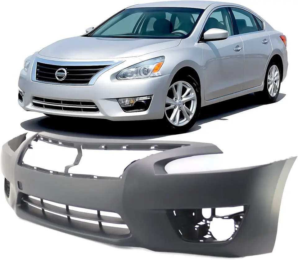 FitParts Compatible with Front Bumper Cover Fascia 2013 2014 2015 Nissan Altima SL S SV 13-15. New Primed With Fog Light Holes. NI1000285 620223TA0H
