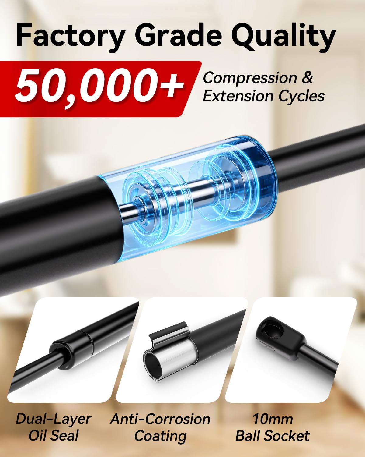Amazon.com: 7.5Inch 70Lb/311N Gas Spring Struts Lift Supports for