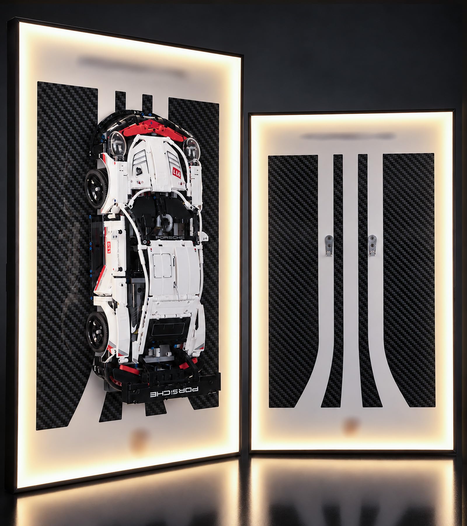 Display Wallboard with Led Light for Lego Technic 42096 Porsche 911 RSR | Display Wall Mo…