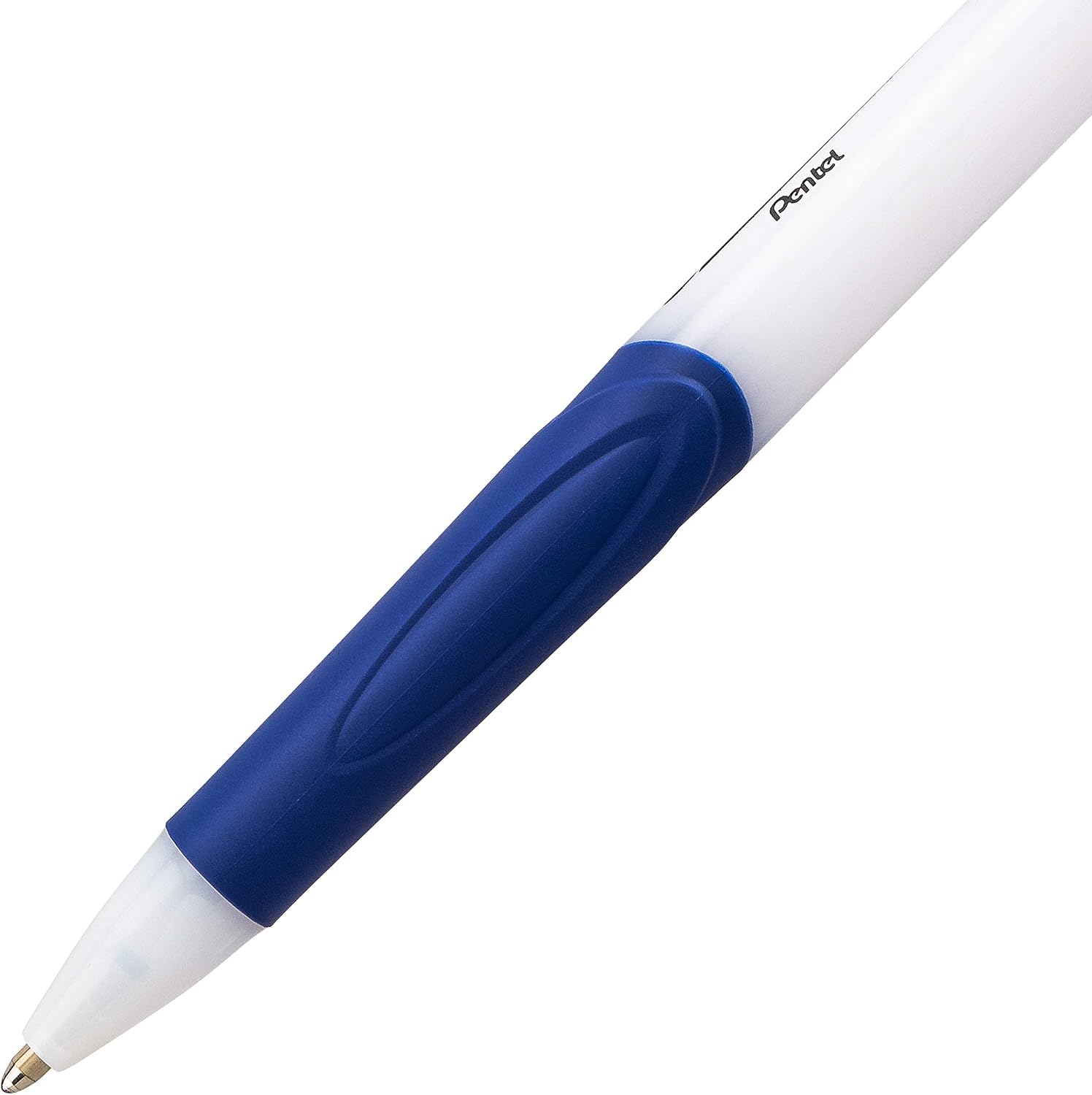 Pentel GlideWrite Ballpoint Pen with TechniFlo Ink, (1.0mm) Medium Line, Blue, Box of 12 (BX910-C)