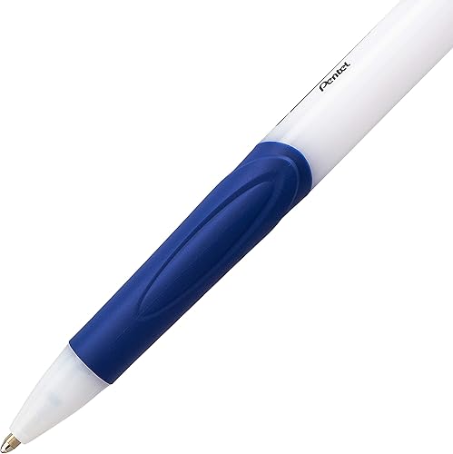 Miniatura 4 de Pentel GlideWrite - Bolígrafo con tinta TechniFlo (0.039pulgadas) trazo medio, color azul, caja de 12 (BX910-C)