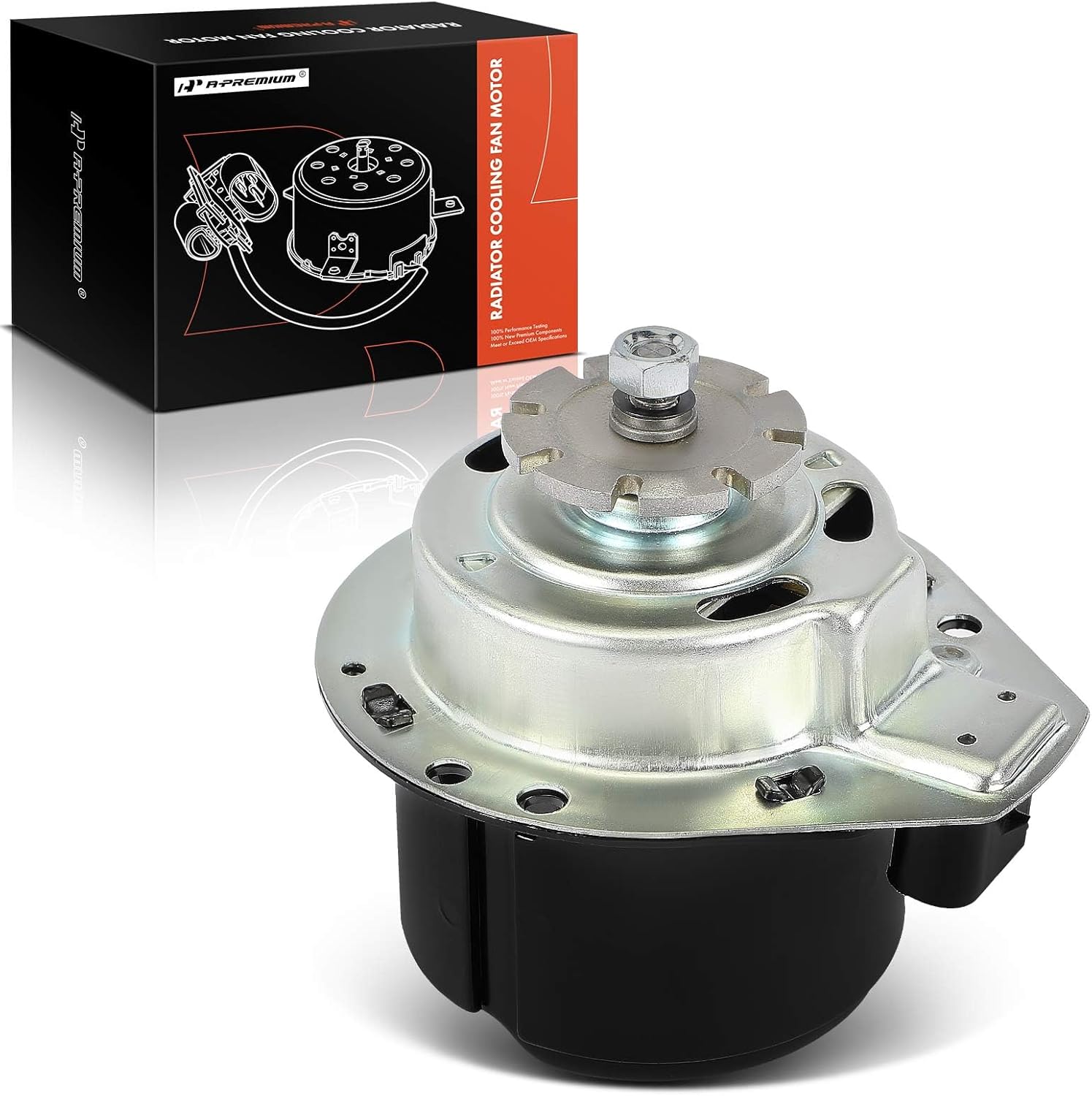 A-Premium Radiator Fan Motor Compatible with Chevrolet Impala, Caprice, Lumina & Buick LaCrosse, Regal, Century, Rendezvous, Roadmaster & Cadillac Fleetwood & Oldsmobile Cutlass & Pontiac Aztek