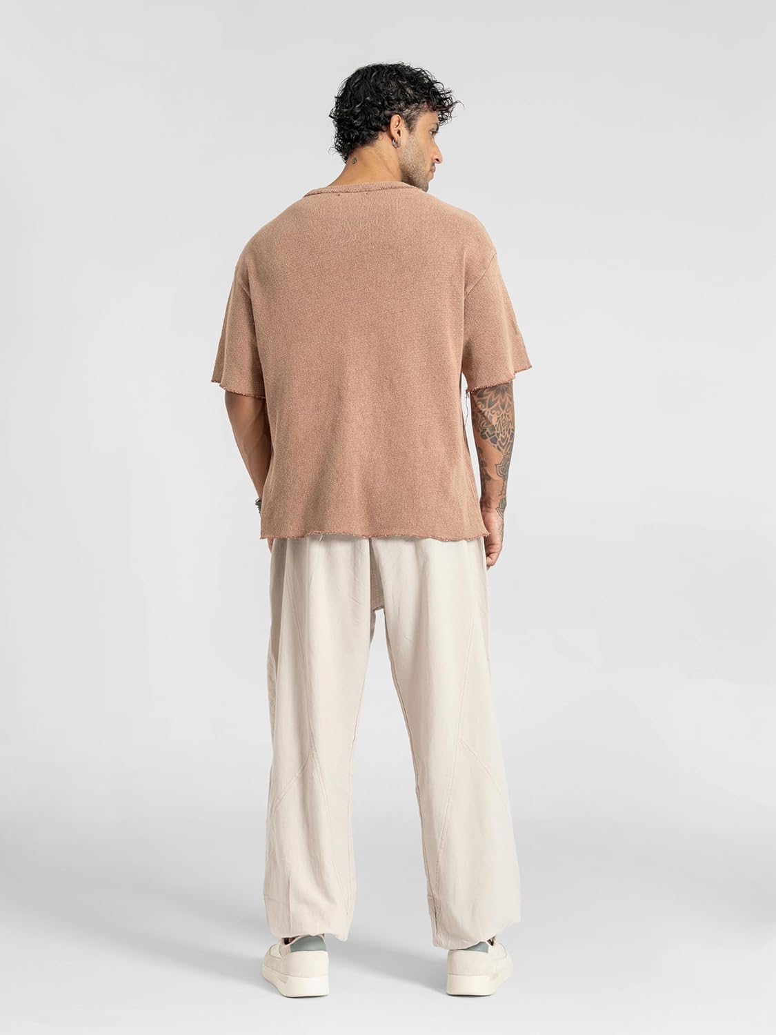 The Veshti Company Men’s Cotton Jogger Pants – Lightweight Casual Travel Pants – Fit Drawstring Trousers