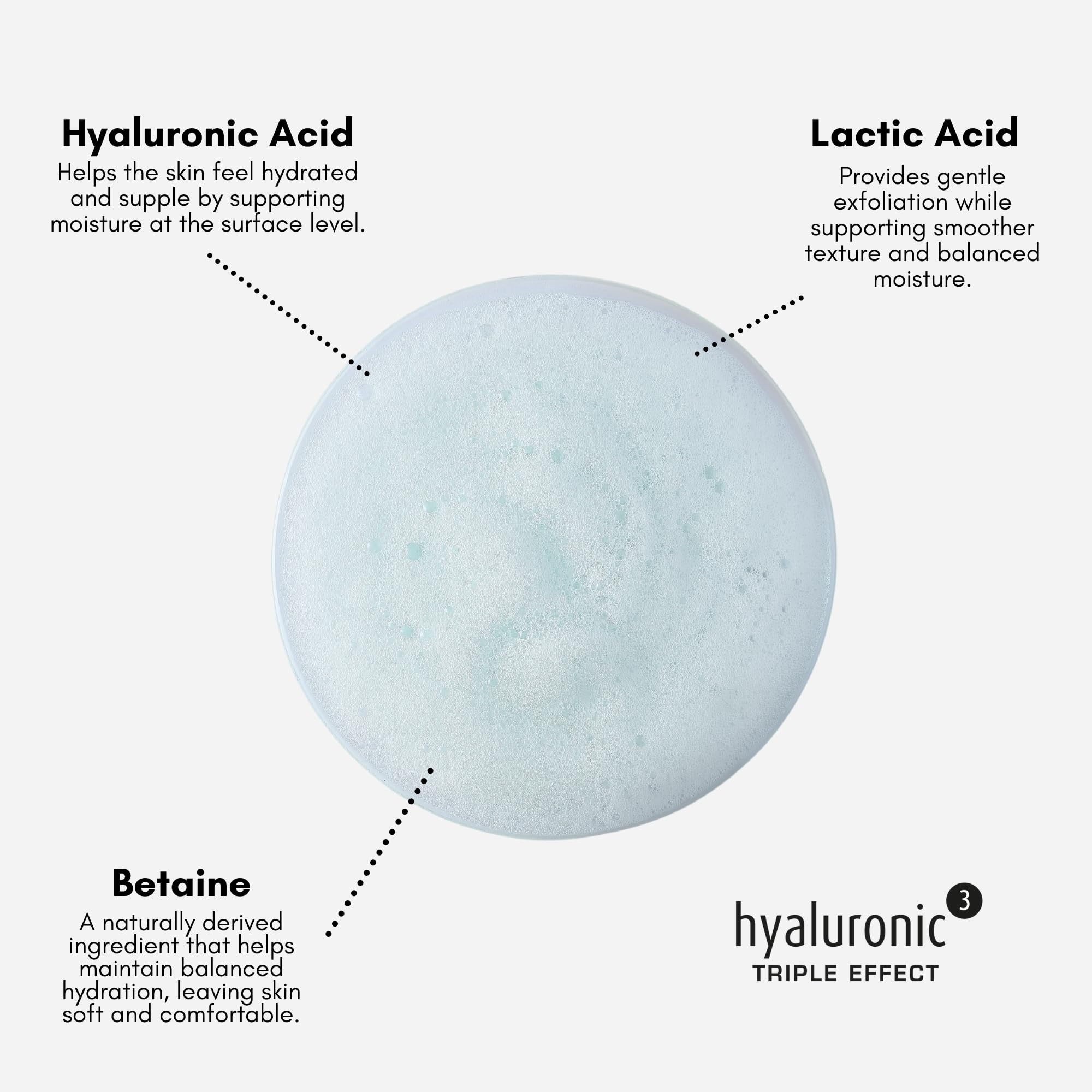Hyaluronic 3, mousse detergente triplo effetto