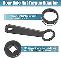 Vista 4 de Motoforti Herramienta de llave de tuerca de eje trasero de 1.417 in para motocicleta Harley Davidson Touring - HD-47925, ajuste de tensión