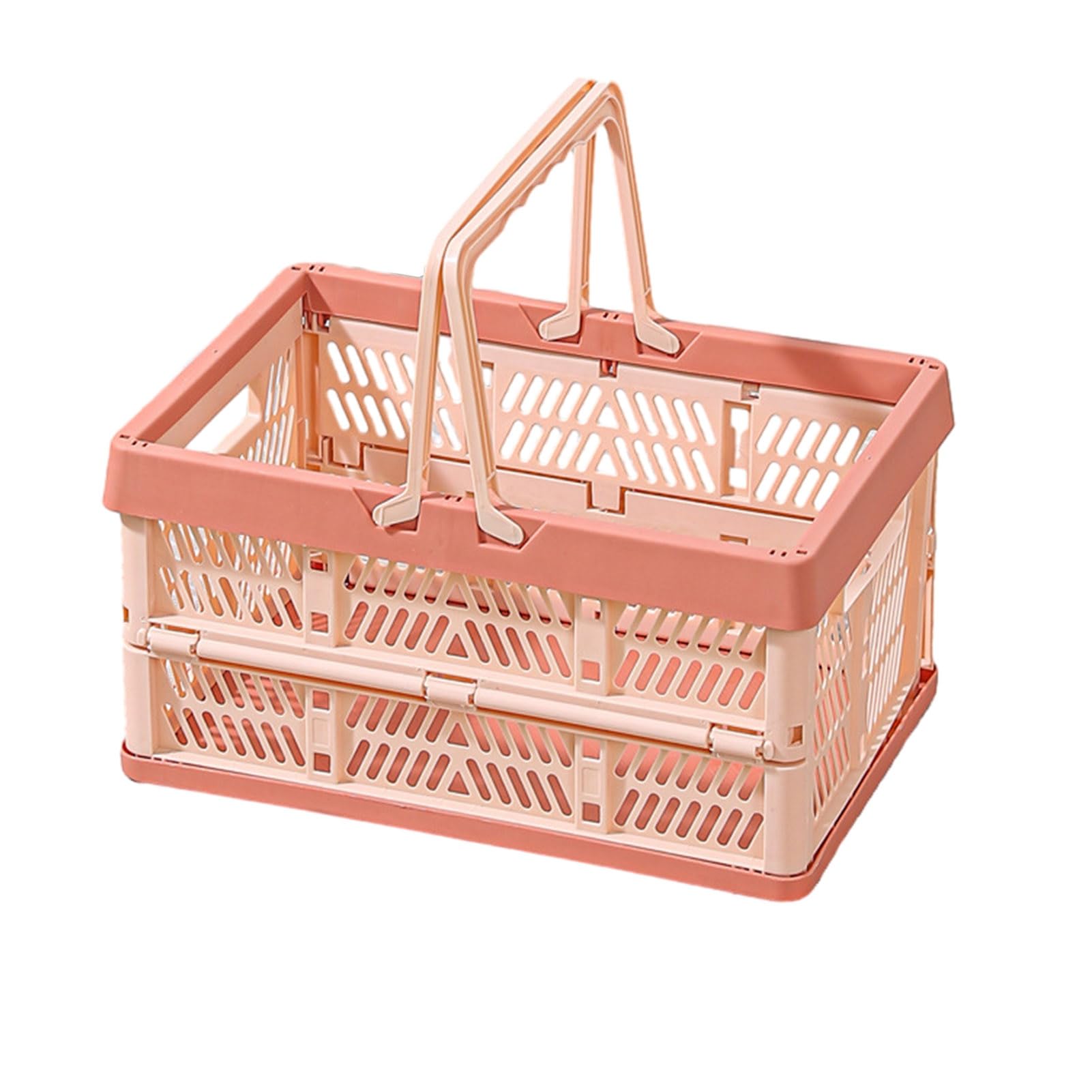 matumou Collapsible Storage Crate Plastic Foldable Storage Basket Large Capacity Stackable Crate with Handles for Office Bedroom Kitchen