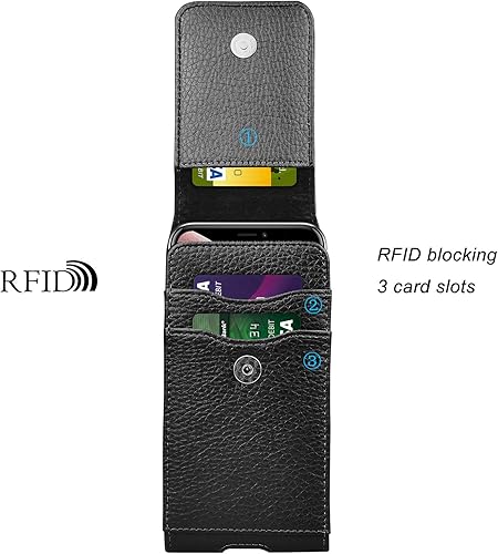 Miniatura 3 de Funda de teléfono para Samsung Galaxy S25 S24 S23 S22 S21 S20 FE S10 S9 A51 A52 A53 Note 20 Note 10 Plus LG Stylo 5 Funda de piel sintética con clip