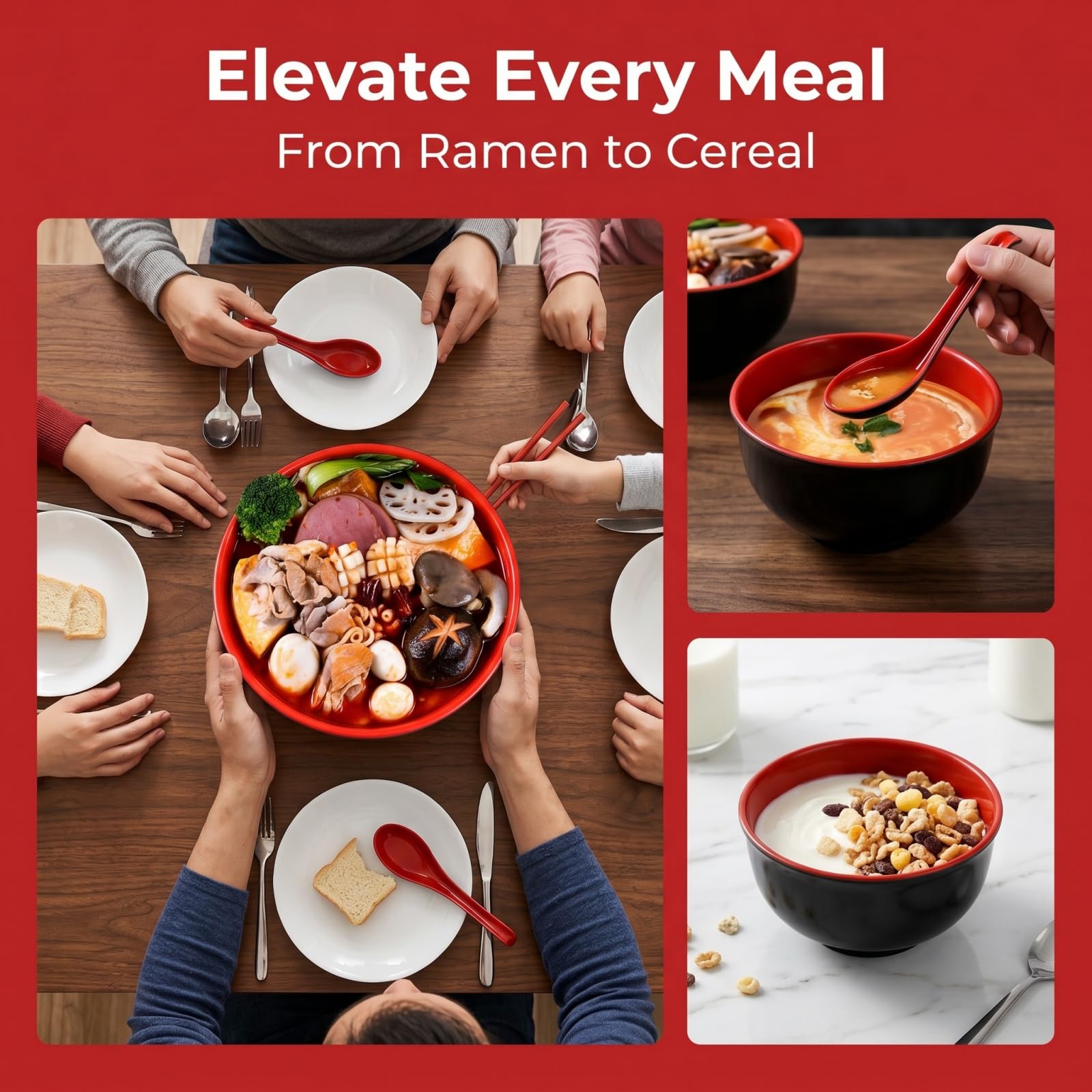   Soup bowl 5枚セット Lyellfe Set of 10 Miso Soup Bowl with Spoon, Restaurant Quality