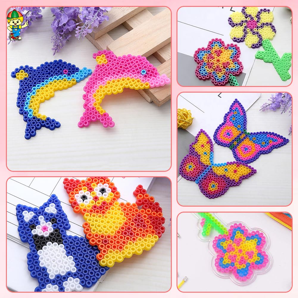 10000 Stück Bügelperlen Set 5mm - DIY Steckperlen In Verschiedenen Farben Für Kindergeburtstage