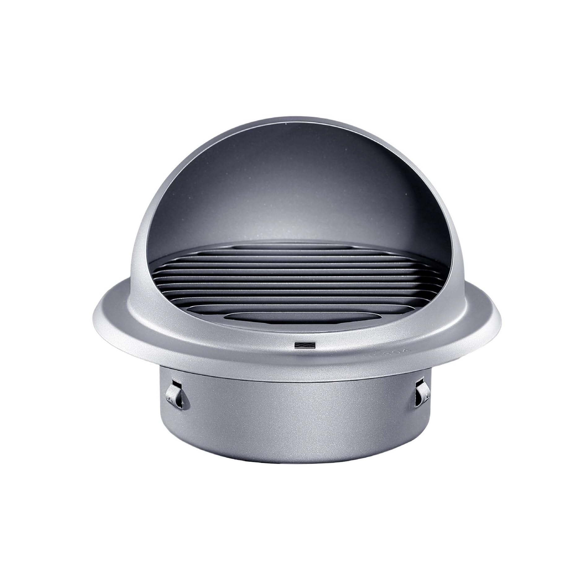 GEFONG Round Stainless Steel Louvered Wall Ventilation Grille 6 inch 150 mm with Anti-Insect Mesh for Ceiling Extractor Fan Bathroom Air Vent Cover Tumble Dryer Cooker Hood Ducting Silver-Gray 1 pc