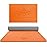 Hatha Yoga Extra Thick TPE Yoga Mat - 72x 32 Thickness 1/2 Inch -Eco Friendly SGS Certified - With High Density Anti-Tear Exercise Mats For Home Gym Travel & Floor Outside (Orange/Gray)