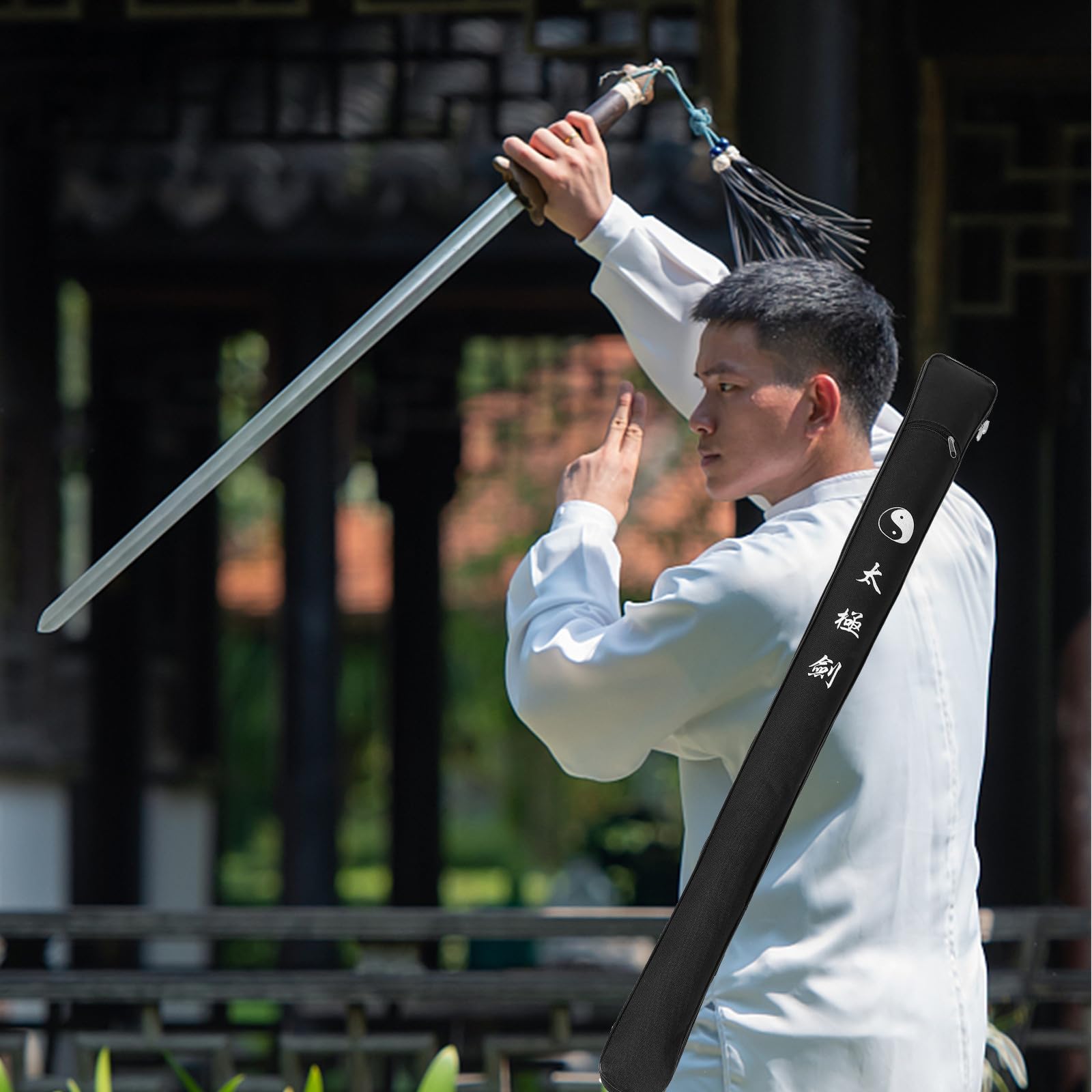 Schwerttasche Aus Verdicktem Oxford-Stoff Aufbewahrungstasche Für Schwerter Für Japanische Katanas Chinesische Und Tai-Schwerter Leicht Tragbar 41.34 in Für Kampfsport