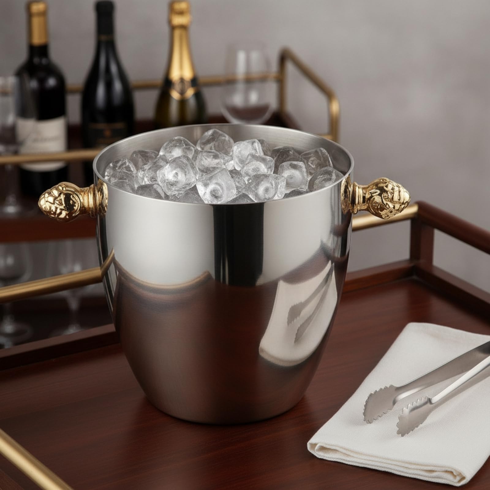 Cubitera Morno, Cubo para Hielo con, Cubeta con, Cenas, Invitados