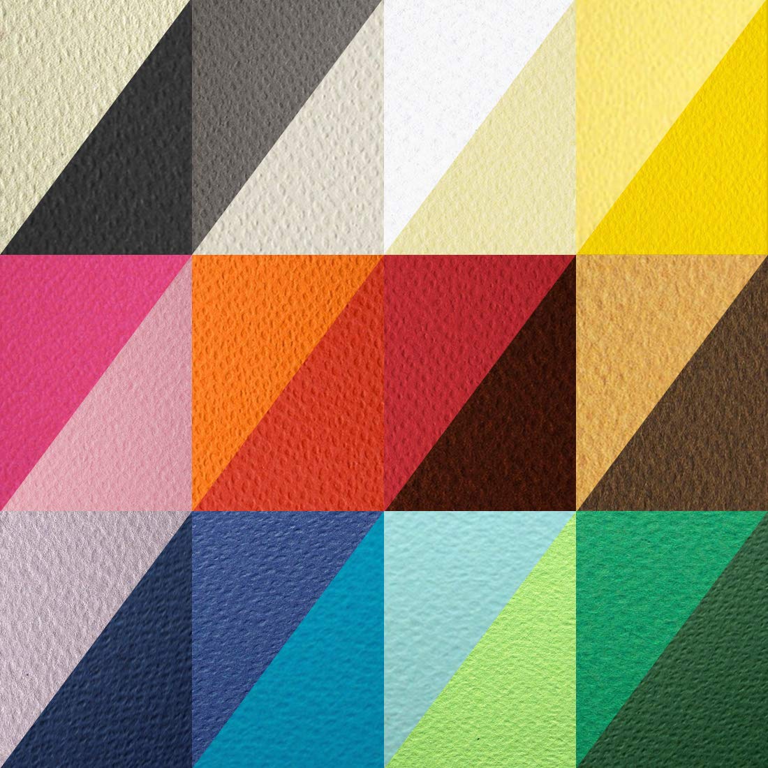 Colorful Card Stock - 24 Assorted Shades -2