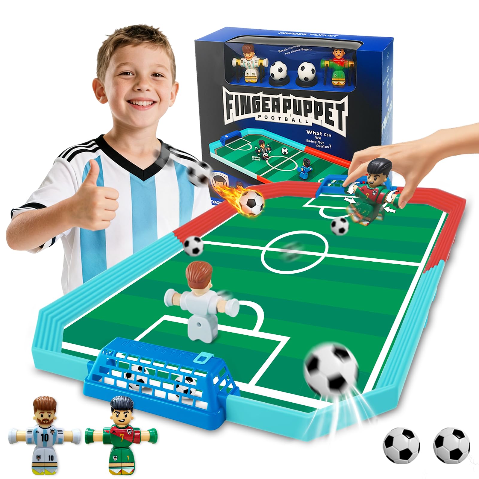 Football Table Soccer Board Game for Kids,Finger Football Games Pinball InteractiveToys,Perfect Indoor Party Sports Gift for 3 4 5 6 7 8-12 Year Old Kids Boys Girls