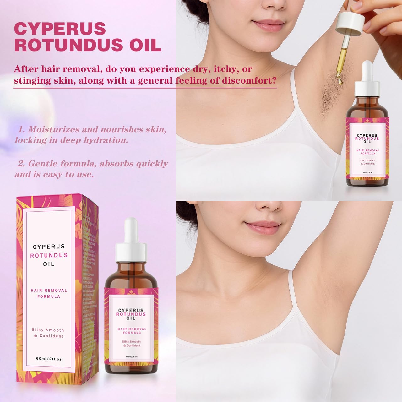 Caramela Beauty Cyperus Rotundus Oil 2.0 / Caramela Beauty Cyperus Rotundus Oil for Hair Removal