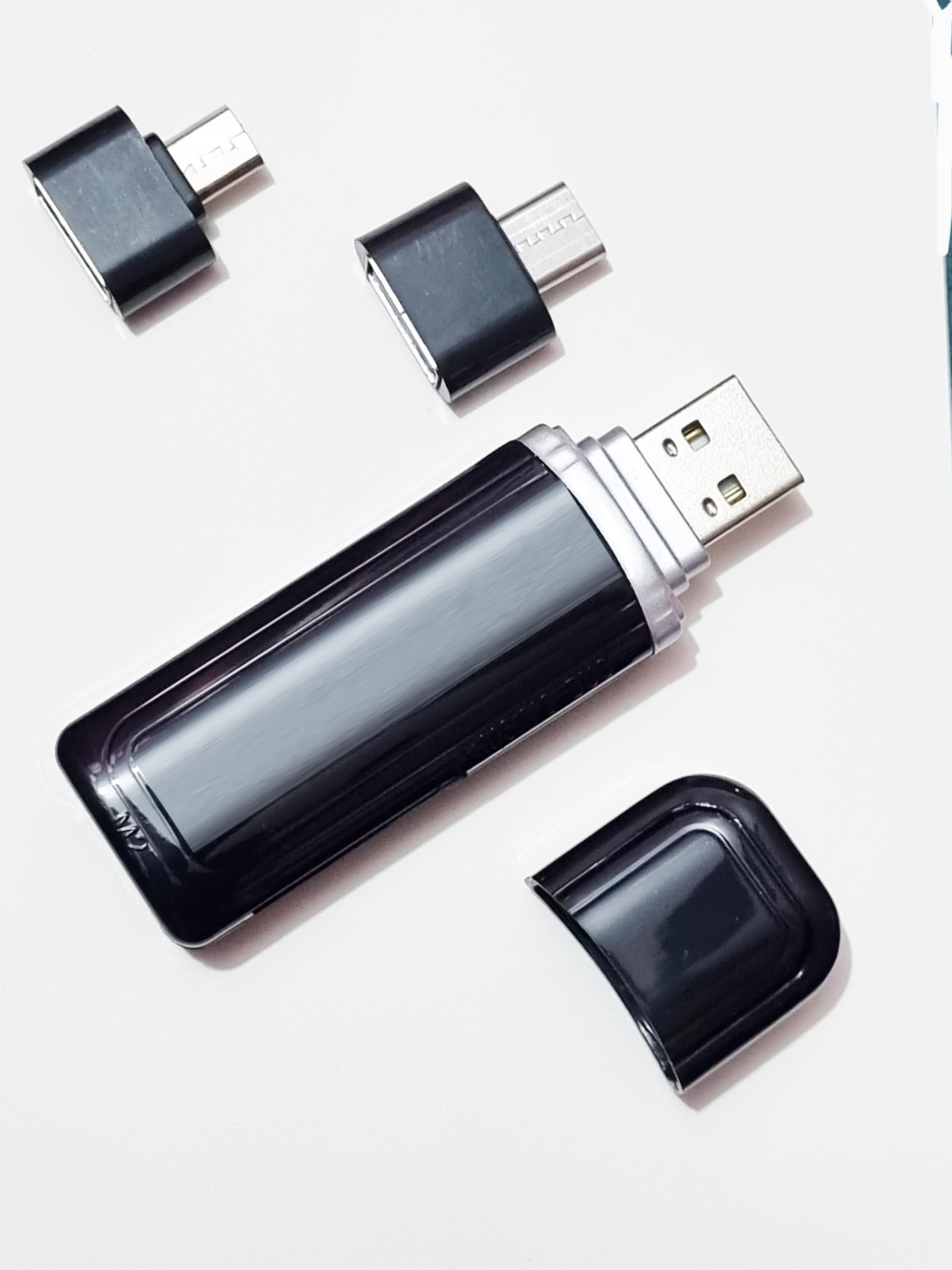 FND TYFY Series 42 in 1 Memory Card Reader USB 2.0 Speed Upto 480 Mbps with Micro USB and C-Type Adaptor OTG (for SD,Micro SD,M2, MS Duo Support up to 42 Types of Memory Card)