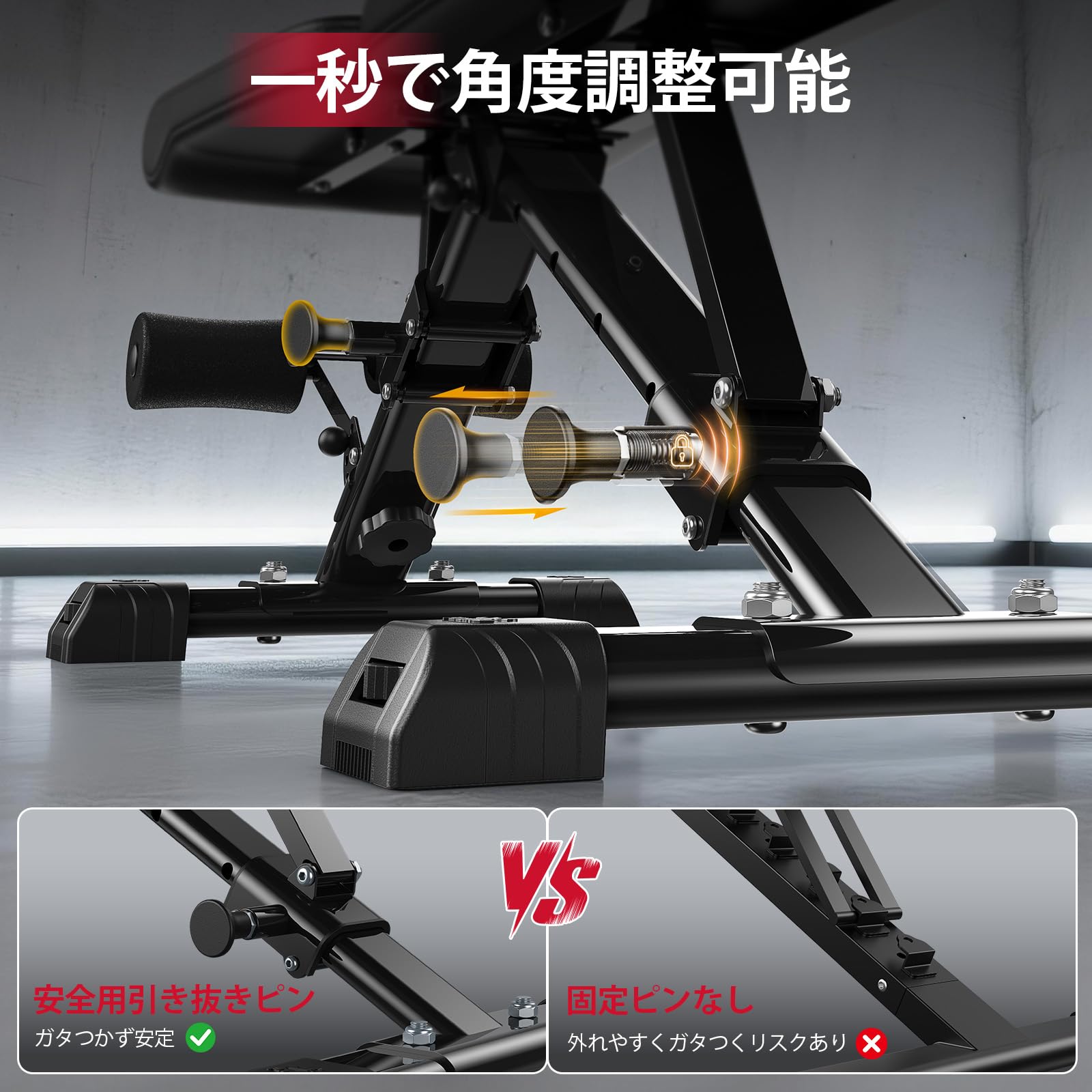 トレーニングベンチ 耐荷重360kg ワンタッチ角度調節 3WAY可変式 Amazon.co.jp: FED FITNESS トレーニングベンチ 【ワンタッチ角度調節