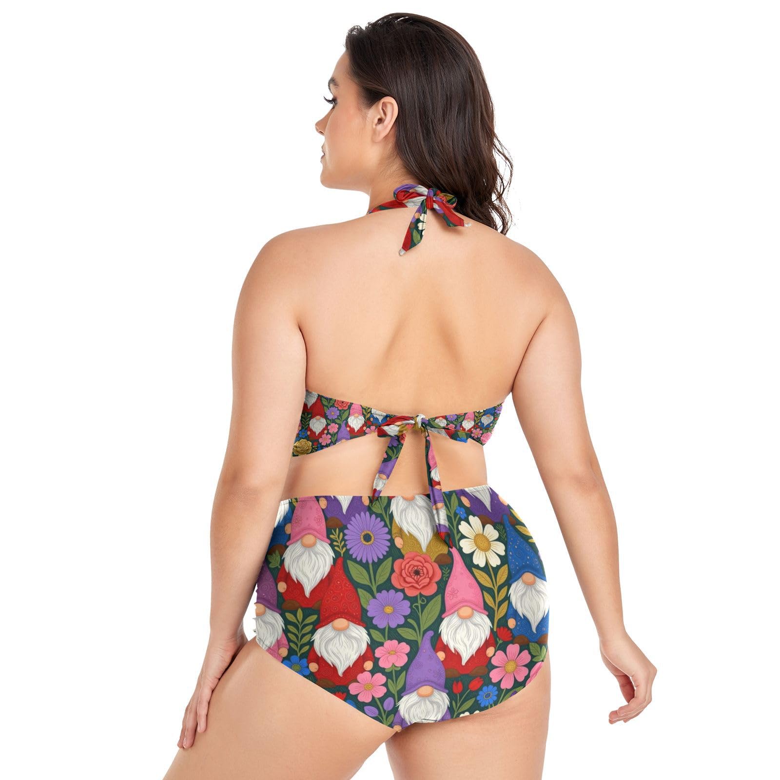 FRODOTGV Curvy damskie dwuczęściowe zestawy kąpielowe L-4XL
