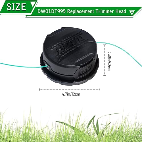 Miniatura 2 de DWO1DT995 - Cabezal de recortadora compatible con Dewalt DCST920 DCST922 DCST925 DCST970 DCST990 Piezas de recortadora, carrete de repuesto de