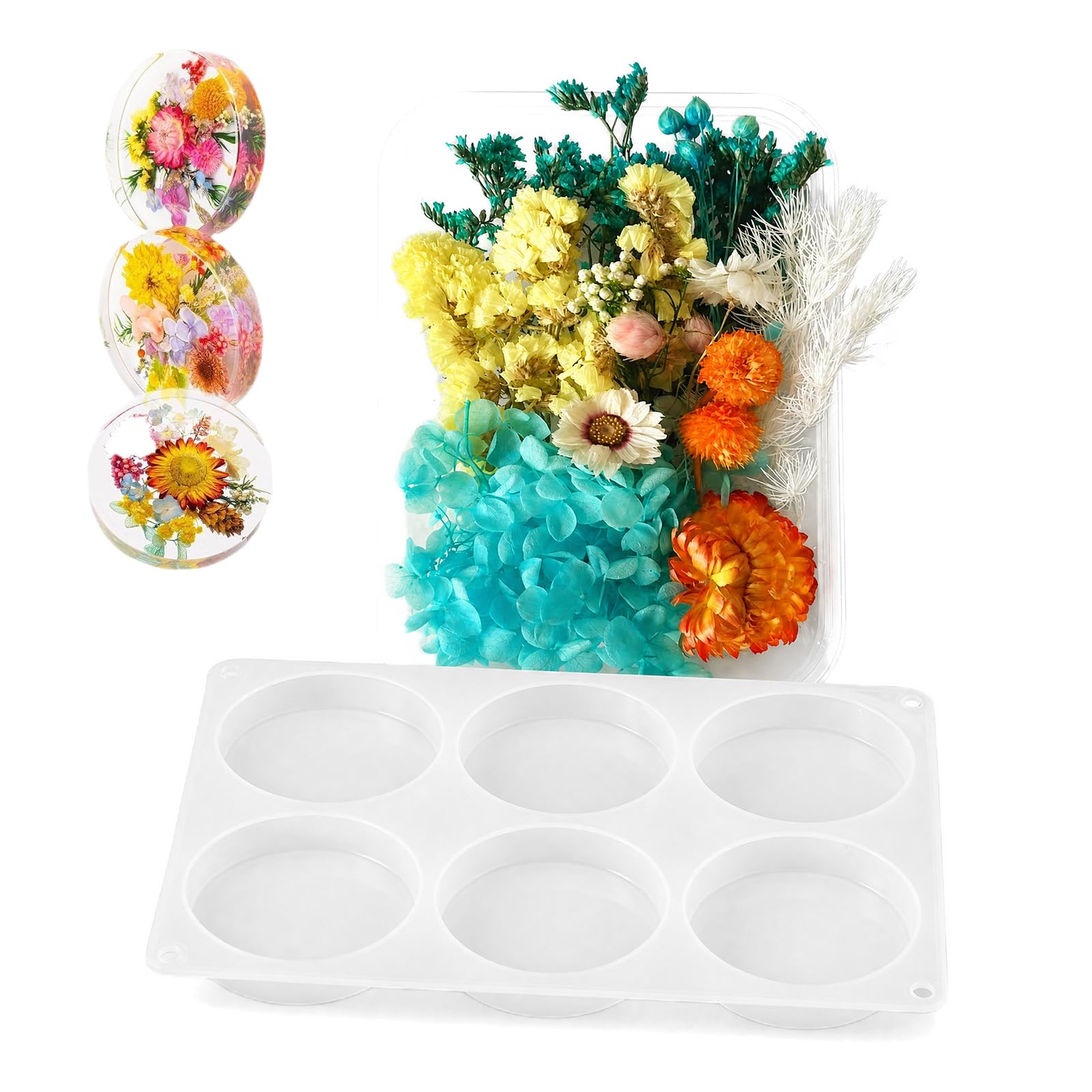 2 Pcs Silicone Molds, Epoxy Resin Mould Kits for Beginners