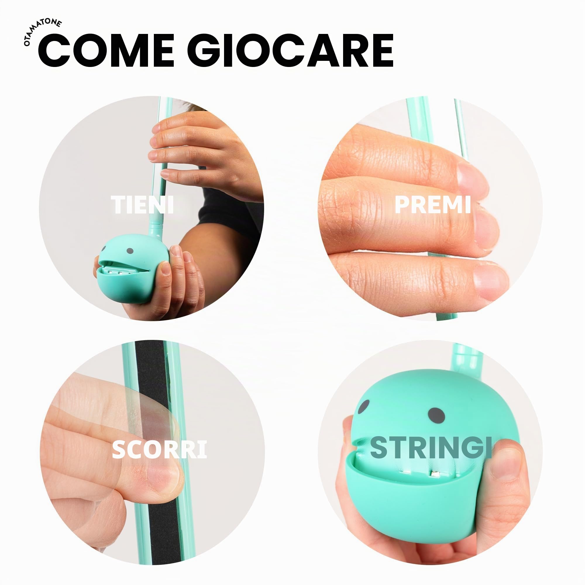 Otamatone Regolare Menta, Giapponese Elettronico Strumento musicale, Portatile Touch Strumenti musicali digitali, Bambini Adolescenti Giocattolo regalo divertente e fantastico, Compleanno Natale
