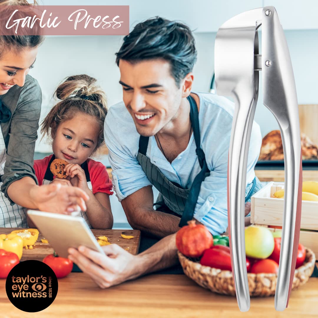 Easy To Use Garlic Press, Removes The Need to Peel, Great Kitchen Gadget For Crushing Garlic Cloves. Dishwasher safe - Image 2