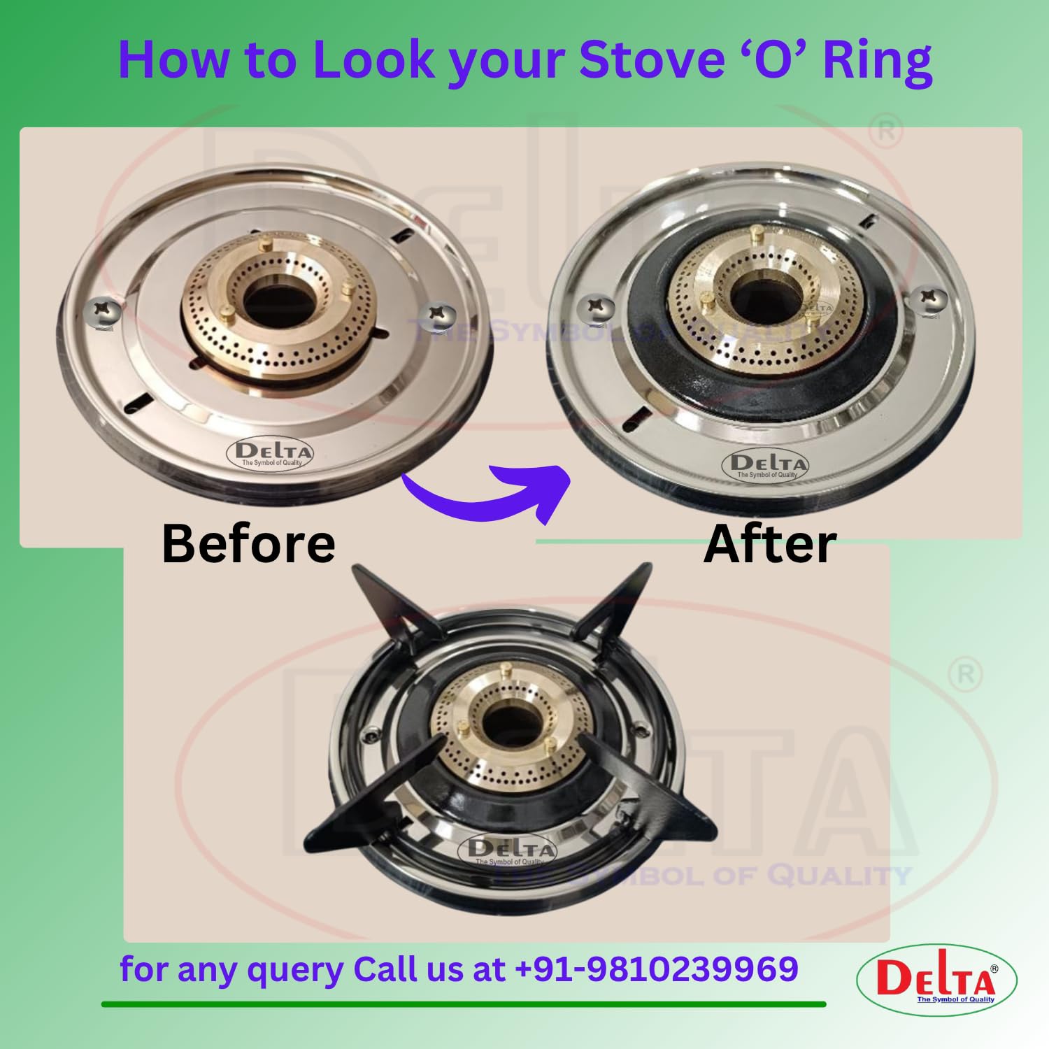 Gas Stove O-Rings - Fits Prestige, Sunflame -3