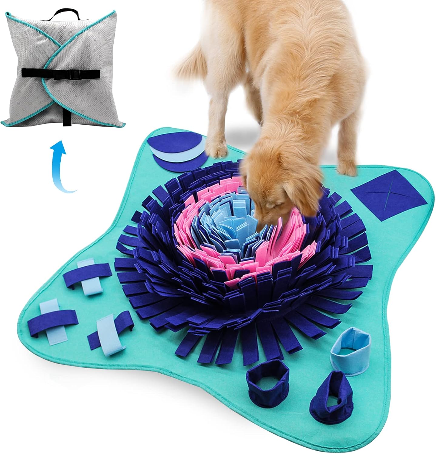 PET ARENA Snuffle Mat for Dogs Large Breed, Cats 25" x 25