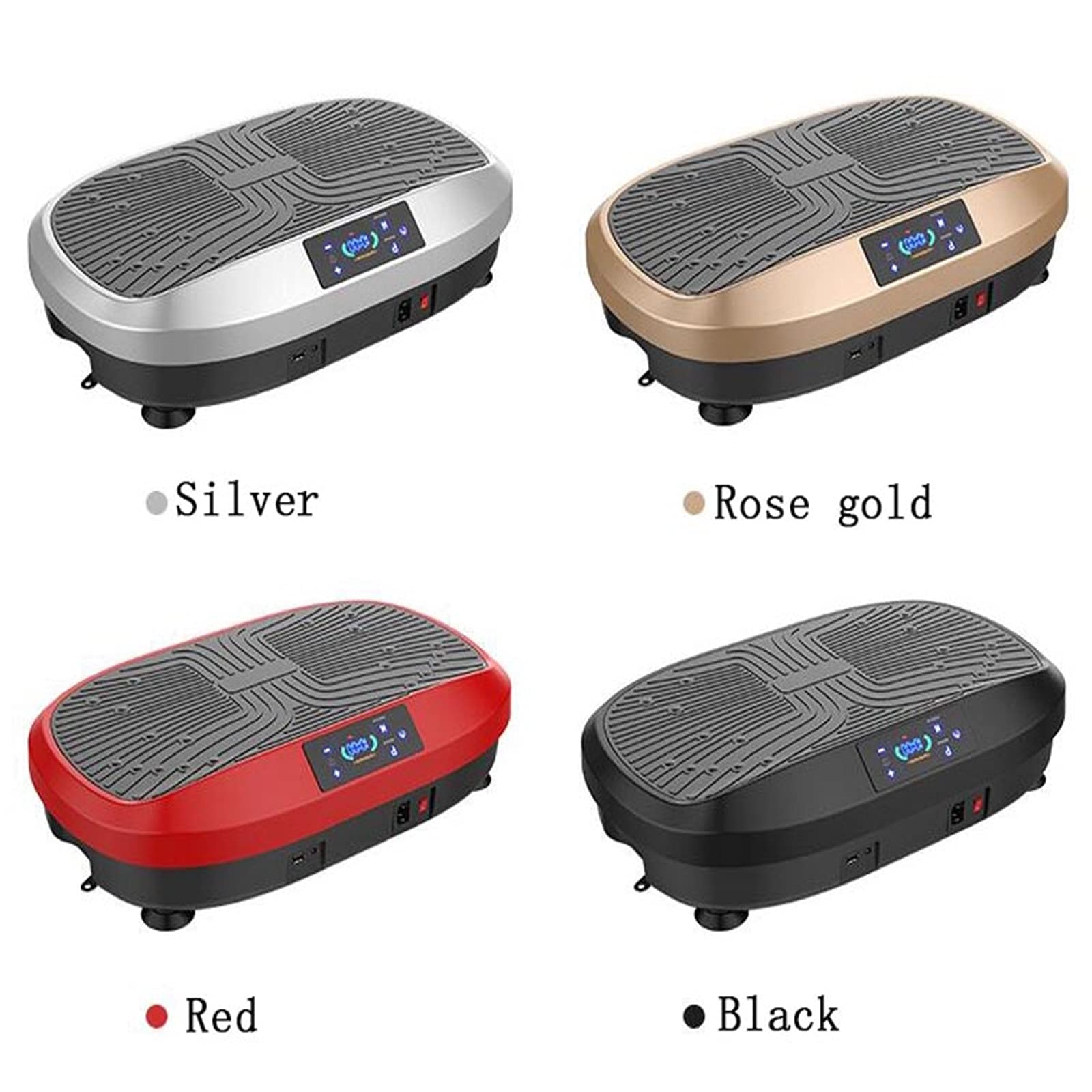 Pedane vibranti, Pedana Vibrante con Altoparlante Bluetooth, Telecomando, 2 Fasce di Resistenza, Allenatore Fitness Vibrante per Perdita di Peso e Corpo
